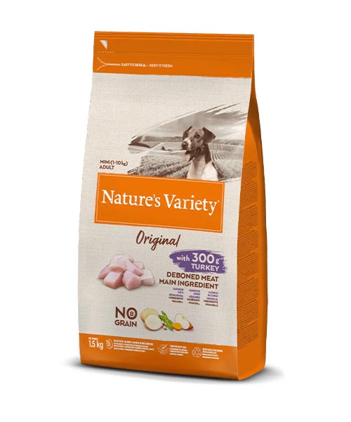 Nature's Variety - Secco cane original no grain tacchino