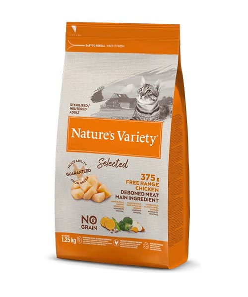 Nature's Variety - Secco gatto selected pollo sterilized